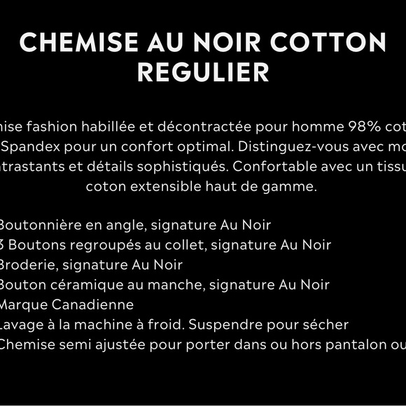 Au Noir Mens Shirt - Picture 8 of 10